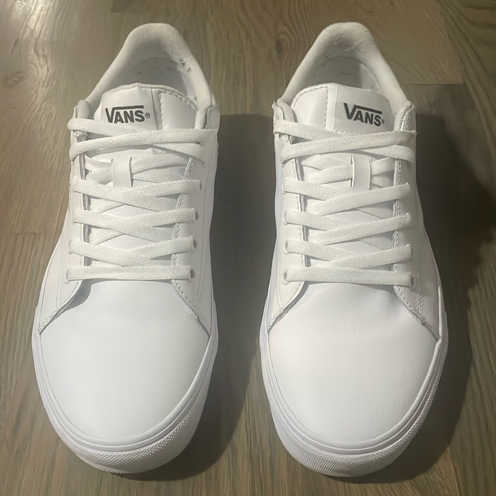 All white Vans